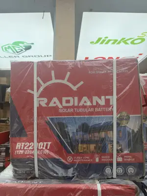 Radiant Solar Battery 220Ah 12V Tall Tubular
