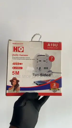 Heavy Duty Two-Sided Extension Board With 4 USB 2 Type-C Ports
