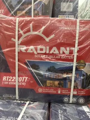 Premium Radiant 220Ah 12V Tubular Power Battery