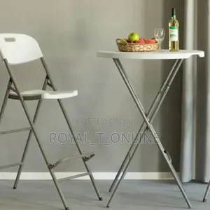 Cocktail High Table Lagos. Tall Round Bar Table for Party Restaurant