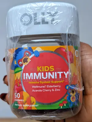 OLLY Kids Mighty Immunity Gummies | Cherry | 50 Gummies| U.S.A