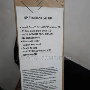 New Laptop HP EliteBook 840 G8 16GB Intel Core i5 SSD 512GB
