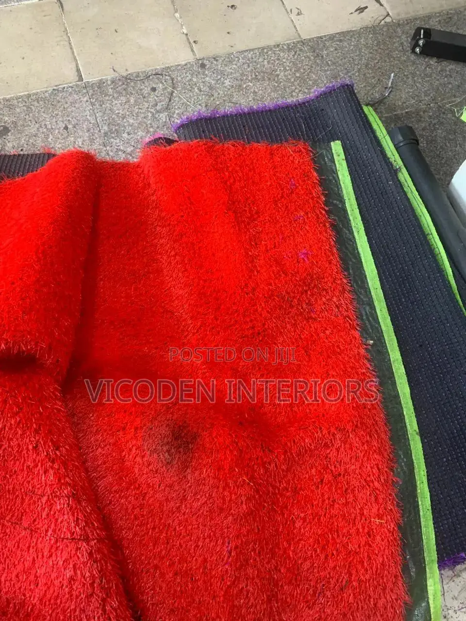 Red Artificial Grass