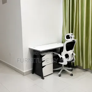Complete Modern Office Desk & Ergonomic Chair Set