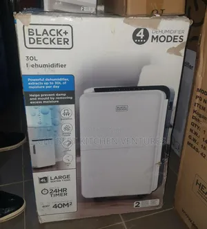 BLACK+DECKER 30L Portable Dehumidifier (Model: BXEH60008GB).
