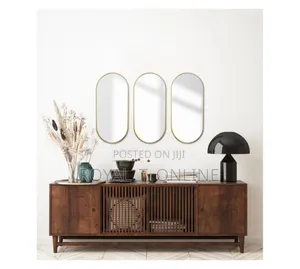 Oval Decorative Mirror in Abuja. Aesthetic Wall Hanging Mirror Set