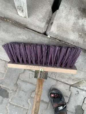 Heavy-Duty Industrial Push Broom
