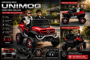 Red Luxury Mercedes-Benz Unimog Kids Ride-on Car