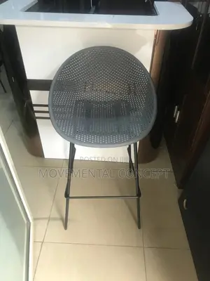 Gray High Barstool