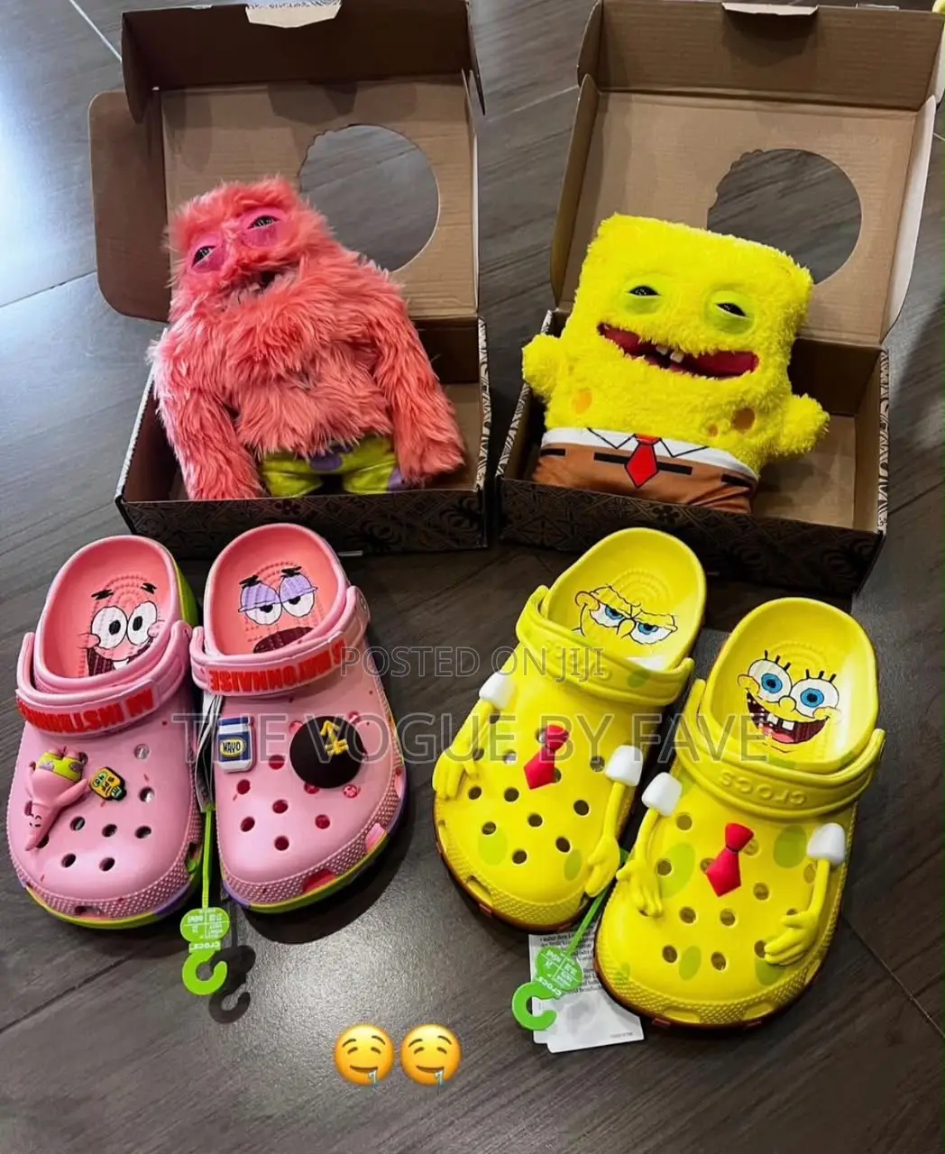 Spongebob and Patrick Crocs