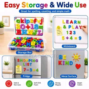 3-in-1 Magnetic Letters and Numbers Learning Set - Educational Toy