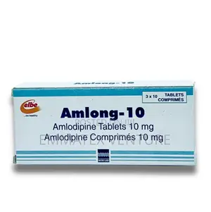 Amlong-10mg Tablet (Amlodipine) X30