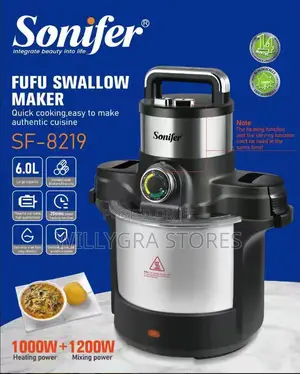 Sonifer Luxurious Automatic Fufu Maker All-in-One Swallow Machine