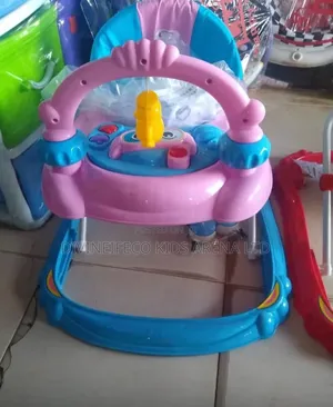 Foldable Baby Walker With Music Hanging Toys