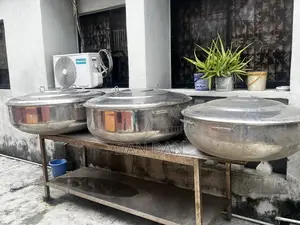 3 Set Large Commercial Stainless Steel Pots