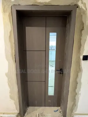 HDF Wooden Kitchen Door With Glass (653lf)