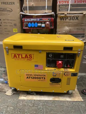 Atlas 12kva Diesel Soundproof Generator With High Quality Engine