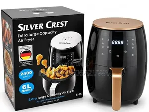 6L Silver Crest Glass Basket Air Fryer1800W – Brand New