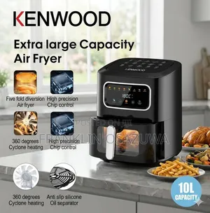 10L Kenwood Extra Large Capacity Air Fryer KW-69A , 4500W, LCD