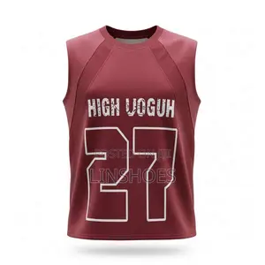 Men’s Sleeveless Graphic Sports Tank Top – Grey, Black Wine Red