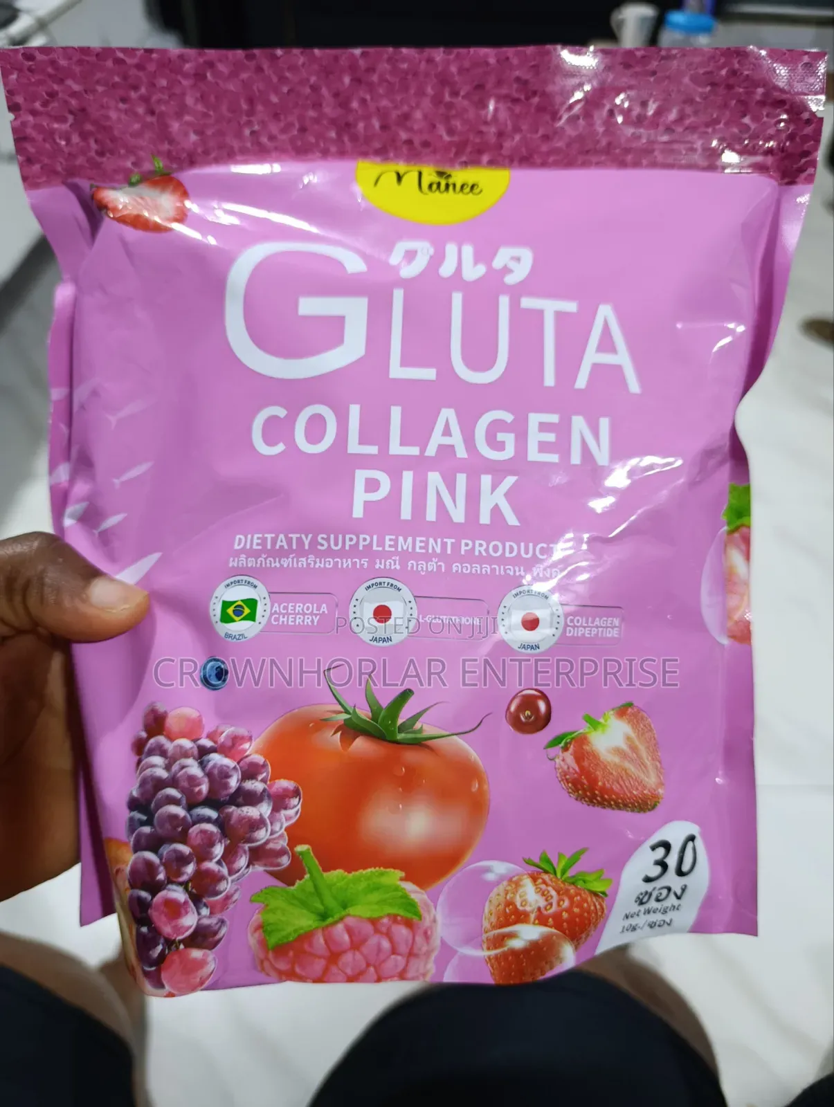 Manee Gluta Collagen Pink 30pcs in a Pack