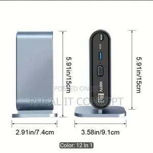 12 in 1 USB C Solid Dock Station