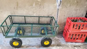 Heavy-Duty Steel Mesh Utility Wagon