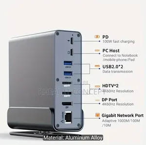 15 in 1 USB C Solid Dock Station