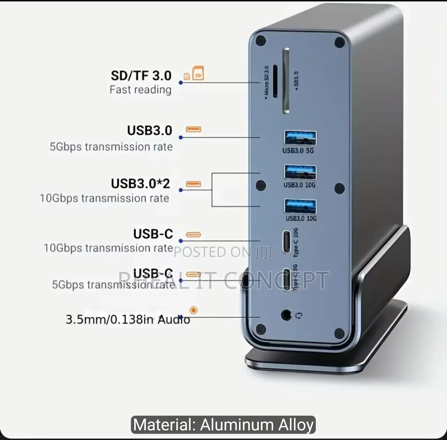 15 in 1 USB C Solid Dock Station