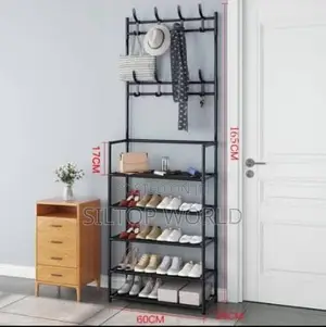 5 Layers Floor Shoes and Hats Rack