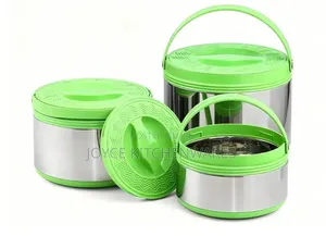 3-Layer Stainless Steel Thermal Lunch Box – Insulated Food Container