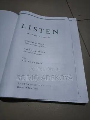 Listen (Brief 5th Edition) by Joseph Kerman Gary Tomlinson—MusicBook