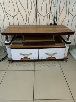 L - Shaped Sofa Chair With Wooden TV Console