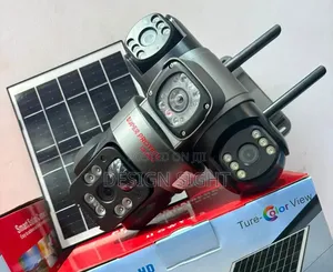 3-Lens Rotating 360 4G Solar Powered Security