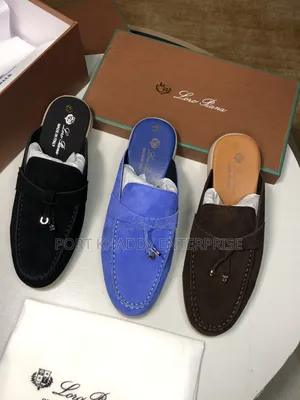 Loro Piana Suede Half Shoe Palm