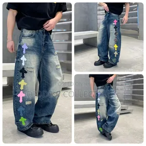 Baggy Trousers Jeans Badge