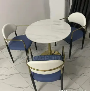 High Quality Executive Marble Dining Restaurant Table Set