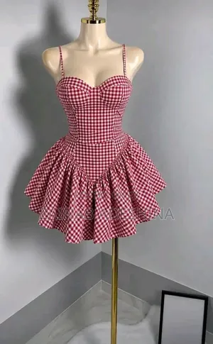 Stylish Ankara Corset Mini Dress for Ladies