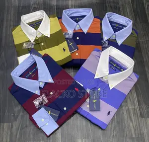 High Quality Polo Ralph Lauren Two Toned Bold Stripe Shirts