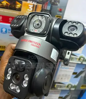 Latest Triple Lens 4G Solar CCTV Camera – Wireless PTZ Security Camera