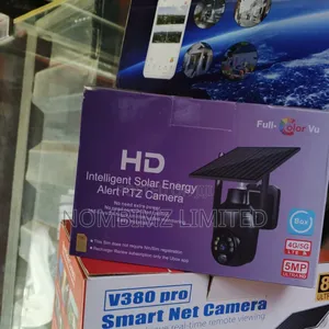 5MP Solar PTZ Security Camera – 4G SIM, Full Color, 360° Rotation