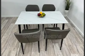 Imported Dining Table Set Marble Top