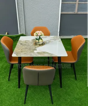 Imported Modern Dining Table Set With 4-Chair