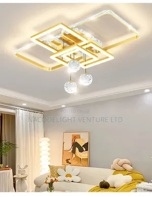 Model LED Flush Chandelier Lighting White and Warm Color