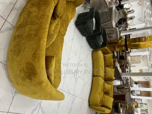 Modern Imported Curved Chenille Sofa Set