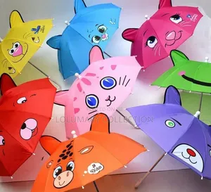 Kids Cartoon Character Umbrella Windproof Rain Umbrella