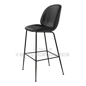 Modern Imported Fabric Bar Stool With Backrest
