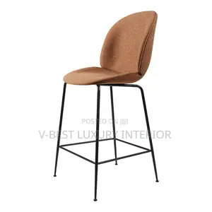 Modern Imported Fabric Bar Stool With Backrest