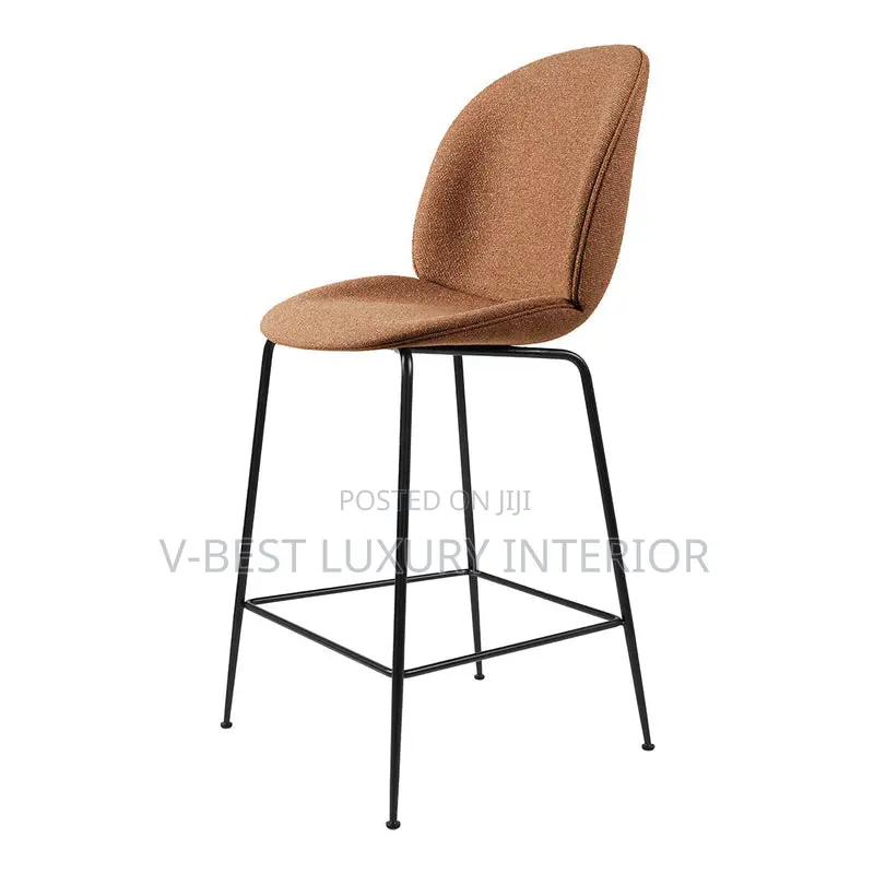 Modern Imported Fabric Bar Stool With Backrest