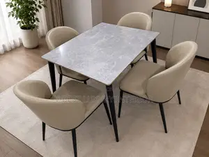 Modern Imported Marble Dining Table Set | 4 Seater